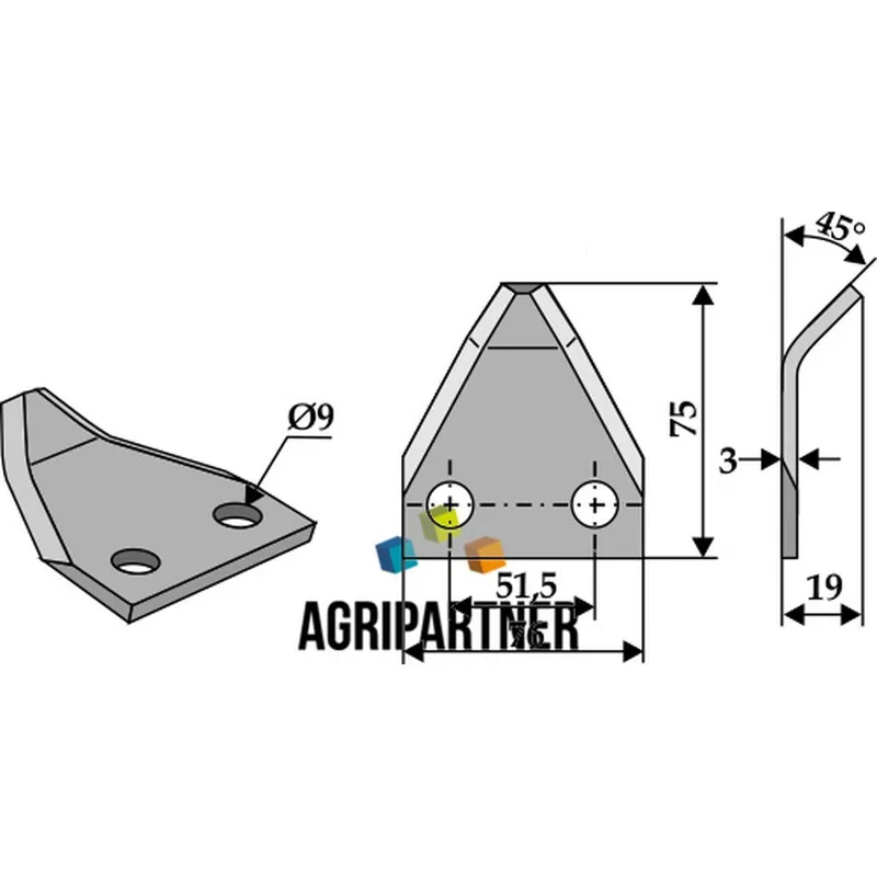 Couteau 60644506 mélangeuse STRAUTMANN MARMIX Certifié