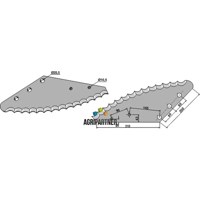 Acheter Direct Couteau Ø10,5/20,5mm mélangeuse UNI-FORST