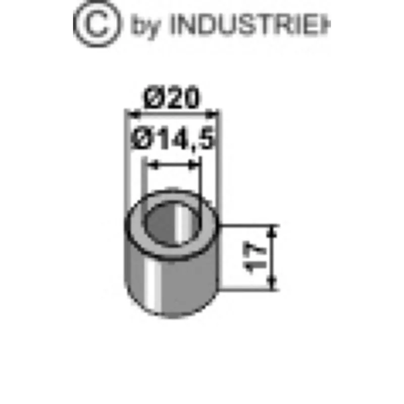 Bon Plan Entretoise D20mmxlongueur 17mm TR 14.5mm universelle pour débroussailleuse