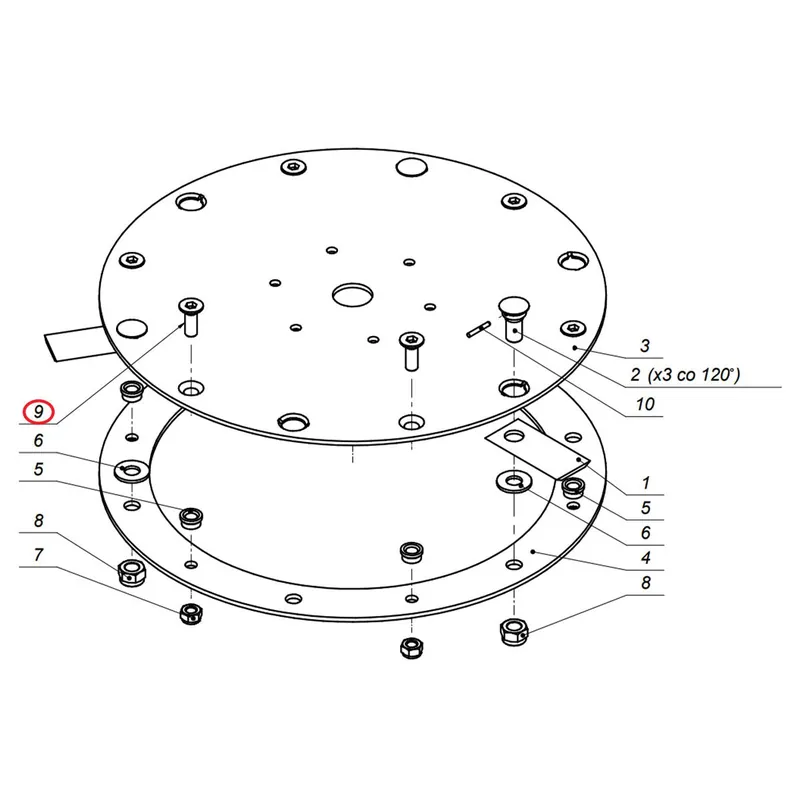 Nouveauté Boulon MZSI-012-003 maintien plateau M12x35 lamier SAMASZ