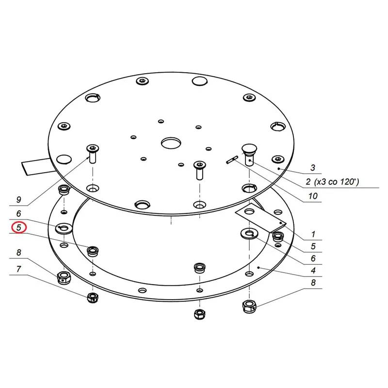 Entretoise 924.09.04.000 de plateau pour lamier PT3-190 SAMASZ Must-Have
