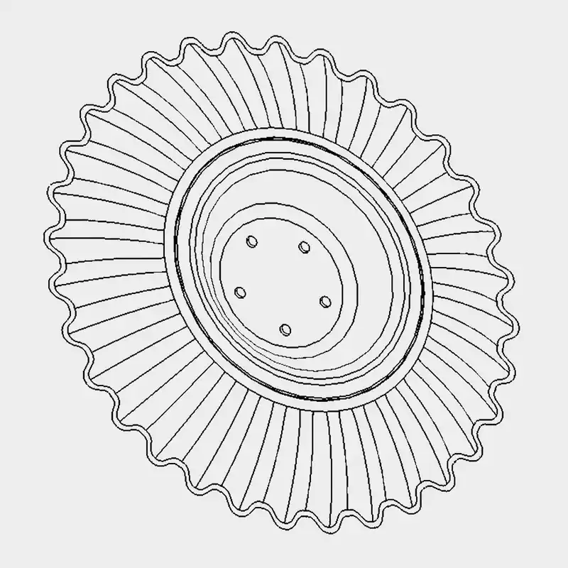 Disque DIS-580 cannelé 570mm 5 trous AGRISEM Disc-O-Mulch Dernier Modèle
