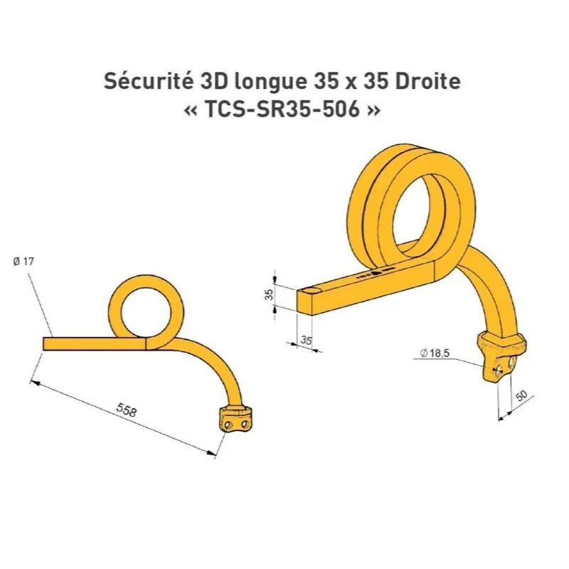 Dent sécurité TCS-SR35-506 déchaumeur AGRISEM Prix Promo