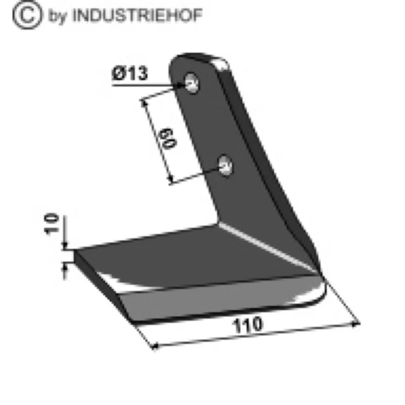 Aileron 3002404 déchaumeur à dents FARMET Turbulent droit Quantité Limitée
