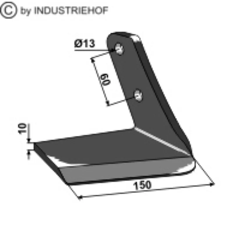 Meilleur Choix Aileron 3003293 déchaumeur à dents FARMET Triolent droit