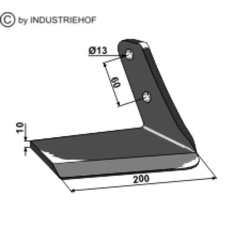 Promotion Saisonnière Aileron 3003267 déchaumeur à dents FARMETt Duolent 200x10mm