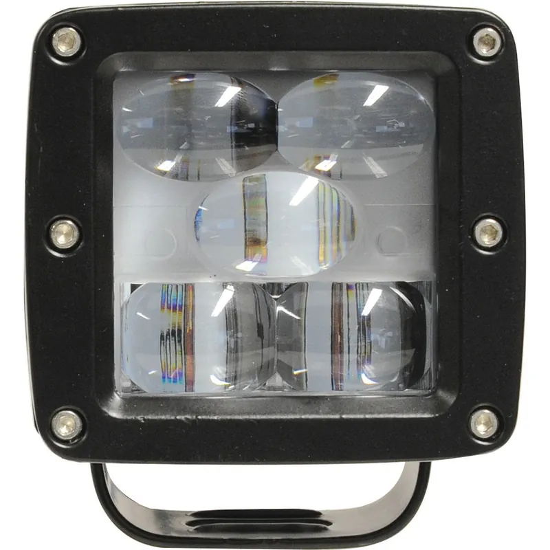 Seulement Aujourd'hui Phare travail LED carré rouge 120 lumens, 80° UNIVERSEL