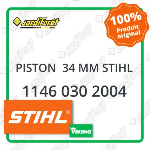 Piston 34 mm STIHL - 1146 030 2004 Seulement Aujourd'hui