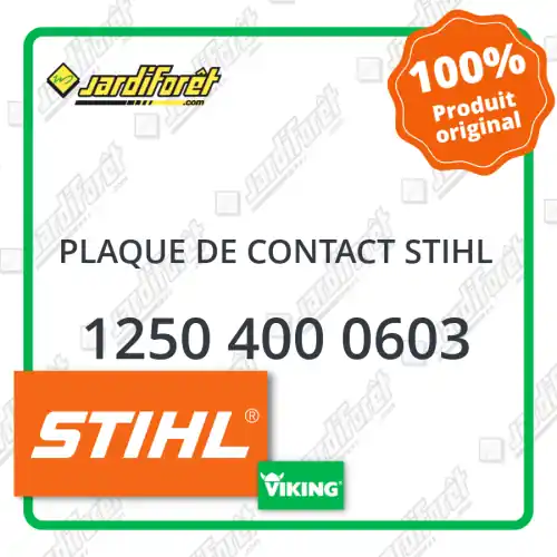 Plaque de contact STIHL - 1250 400 0603 Achetez Aujourd'hui
