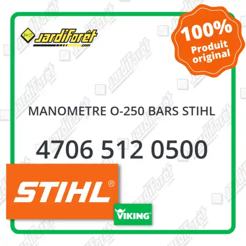 Manometre o-250 bars STIHL - 4706 512 0500 Acheter Direct