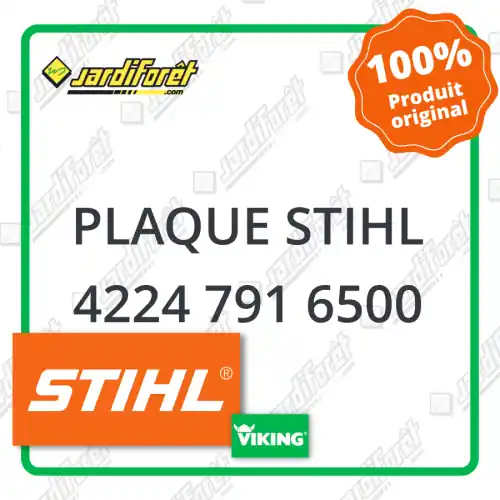 Seulement Aujourd'hui Plaque STIHL - 4224 791 6500