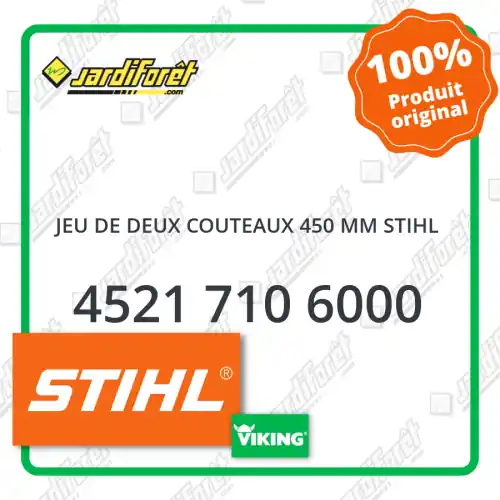 Nouvel Arrivage Jeu de deux couteaux 450 mm STIHL - 4521 710 6000