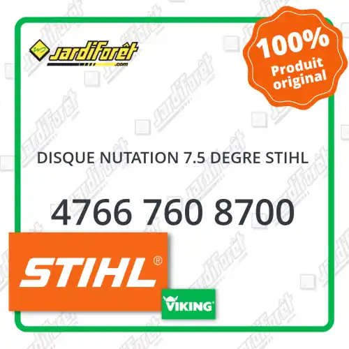 Disque nutation 7.5 degre STIHL - 4766 760 8700 Expédié Aujourd'hui