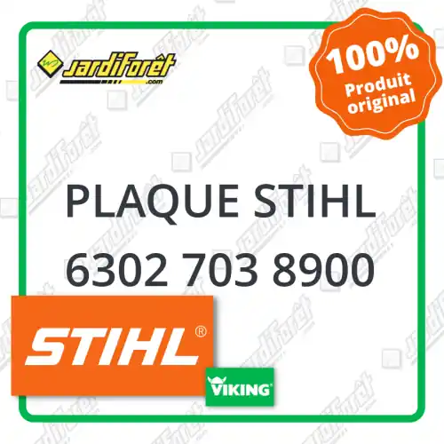 Livraison Express Plaque STIHL - 6302 703 8900