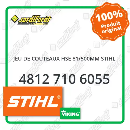 Jeu de couteaux hse 81/500mm STIHL - 4812 710 6055 Affaire À Saisir