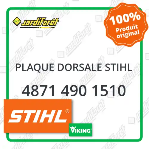 Commander Vite Plaque dorsale STIHL - 4871 490 1510
