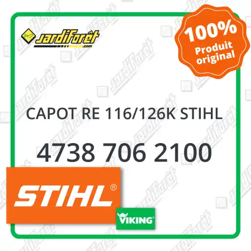 Commande En Gros Capot re 116/126k STIHL - 4738 706 2100