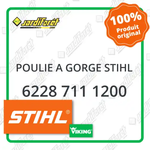 Poulie a gorge STIHL - 6228 711 1200 Nouvel Arrivage