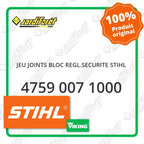 Super Prix Jeu joints bloc regl.securite STIHL - 4759 007 1000