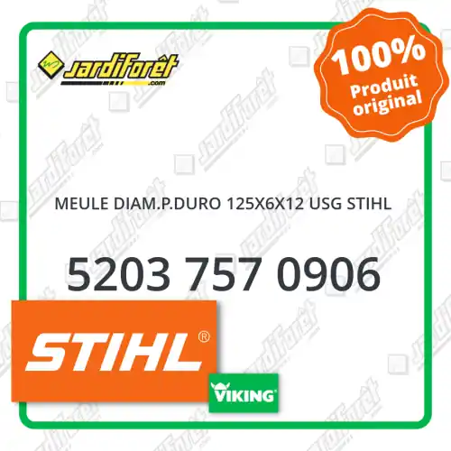 Réduction Meule diam.p.duro 125x6x12 usg STIHL - 5203 757 0906