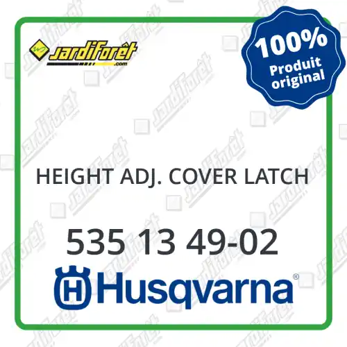 Height adj. cover latch Husqvarna - 535 13 49-02 Réduction