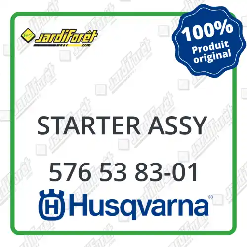 Starter assy Husqvarna - 576 53 83-01 Seulement Aujourd'hui