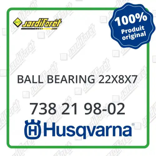 Réduction Ball bearing 22x8x7 Husqvarna - 738 21 98-02
