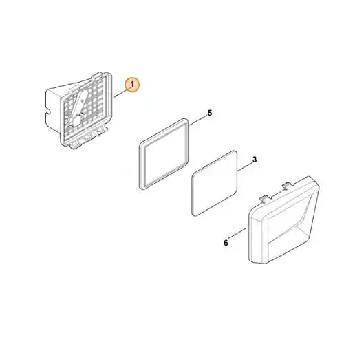 Authentique FILTRE A AIR STIHL - 0004 140 4410