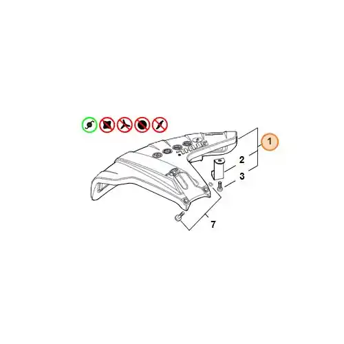 CAPOT OUTIL FIL STIHL - 4147 710 8100 Certifié