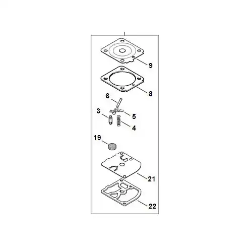 JEU DE PIECES DE CARBURATEUR RB-150 STIHL - Z000 001 K088 Dernier Modèle