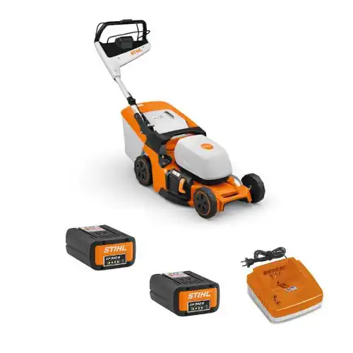 Expédié Aujourd'hui Pack Tondeuse à batterie STIHL RMA 448 PV + 2AP300S + AL501