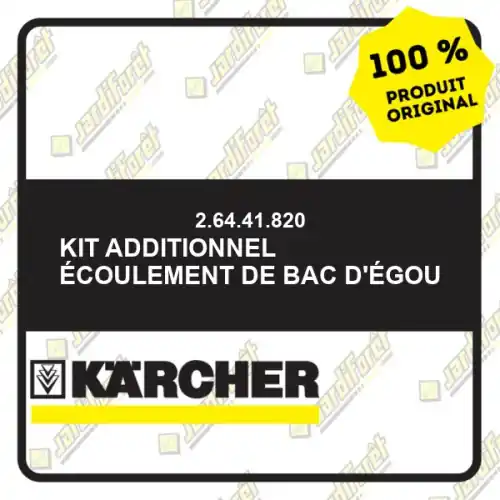 Petit Prix Kit additionnel écoulement de bac d‘égou Karcher 26441820
