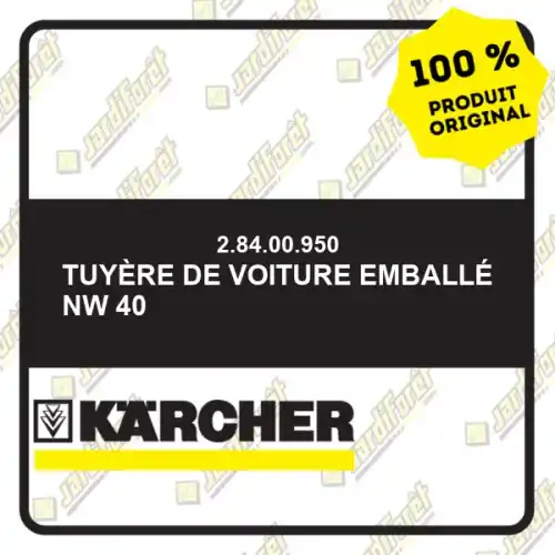 Offre Limitée Tuyère de voiture emballé NW 40 Karcher 28400950