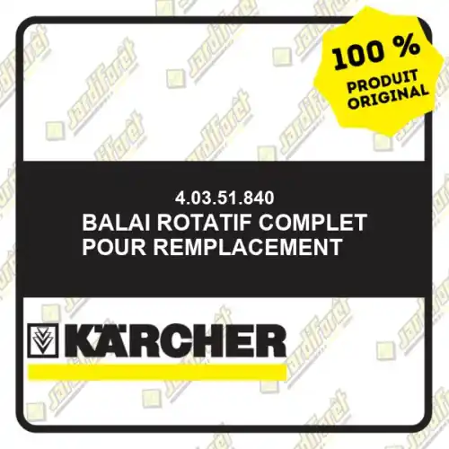 Balai rotatif complet pour remplacement Karcher 40351840 Produit De Marque