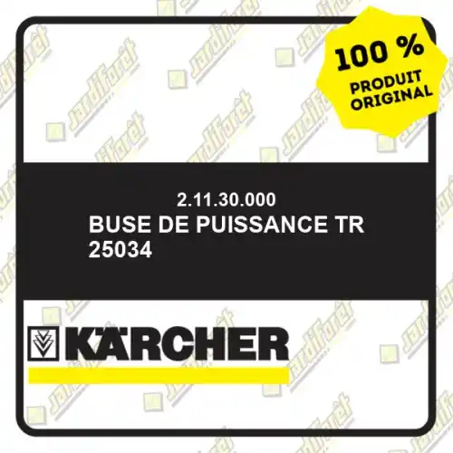 Buse de puissance TR 25034 Karcher 21130000 Seulement Aujourd'hui