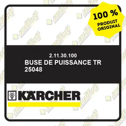 Soldes Buse de puissance TR 25048 Karcher 21130100