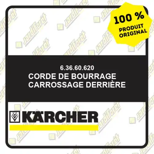Dernier Modèle Corde de bourrage carrossage derrière Karcher 63660620