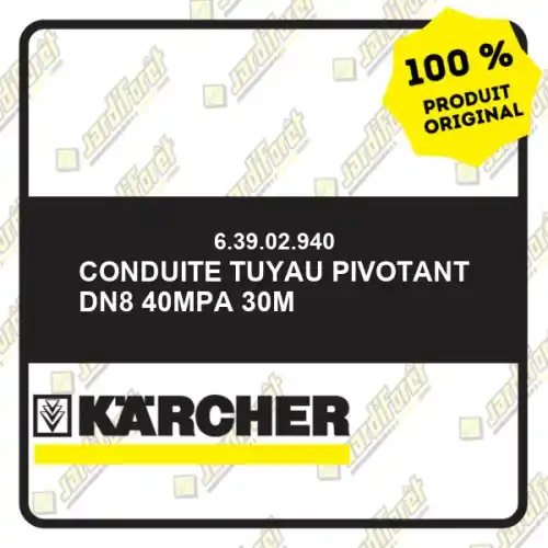 Vente Flash Conduite tuyau pivotant DN8 40MPa 30m Karcher 63902940