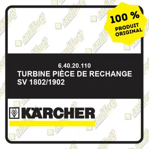 Prix Bas Turbine pièce de rechange SV 1802/1902 Karcher 64020110