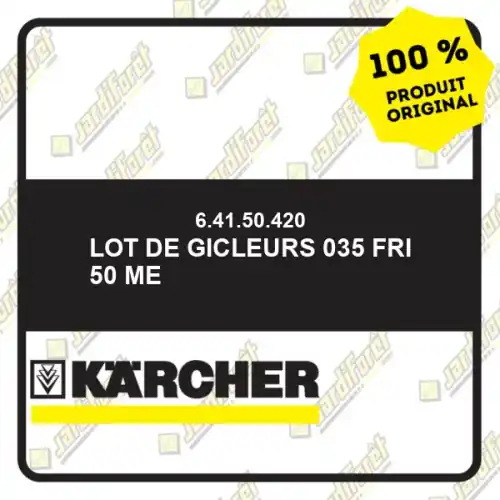 Quantité Limitée Lot de gicleurs 035 FRI 50 Me Karcher 64150420