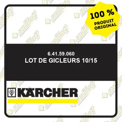 Promotion Saisonnière Lot de gicleurs 10/15 Karcher 64159060