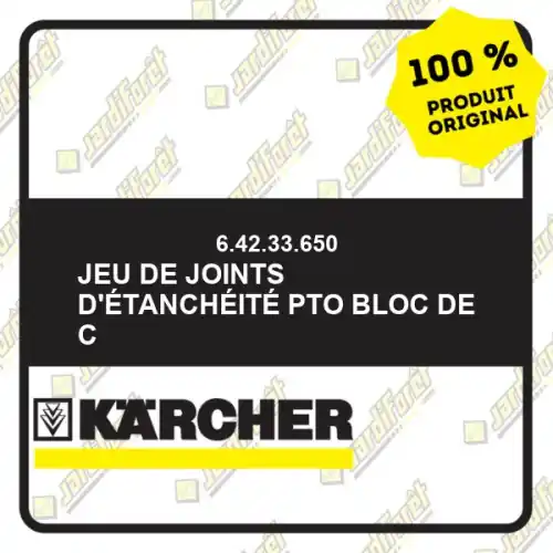 Jeu de joints d‘étanchéité PTO bloc de c Karcher 64233650 Expédition Rapide