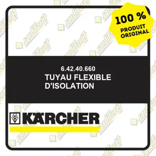 Tuyau flexible d‘isolation Karcher 64240660 Jusqu'à Épuisement Des Stocks