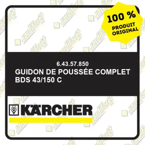 Achetez Aujourd'hui Guidon de poussée complet BDS 43/150 C Karcher 64357850