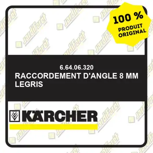 Raccordement d‘angle 8 mm Legris Karcher 66406320 Bon Plan