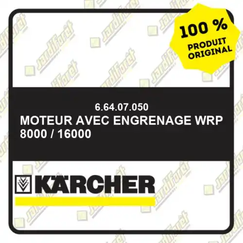 Certifié Moteur avec engrenage WRP 8000 / 16000 Karcher 66407050