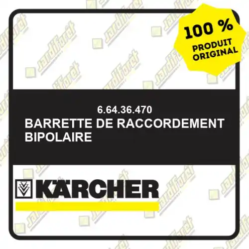 Barrette de raccordement bipolaire Karcher 66436470 Meilleure Vente