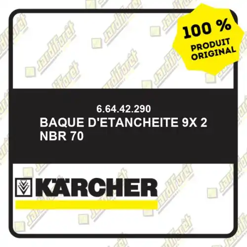 Commande En Gros Baque d‘etancheite 9x 2 NBR 70 Karcher 66442290