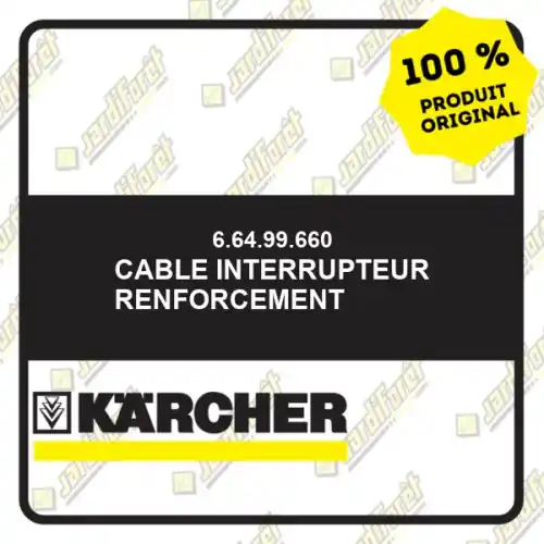Offre Limitée Cable interrupteur renforcement Karcher 66499660