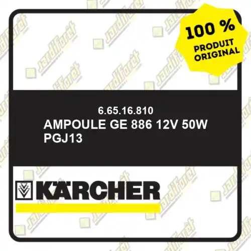 Paiement Sécurisé Ampoule GE 886 12V 50W PGJ13 Karcher 66516810